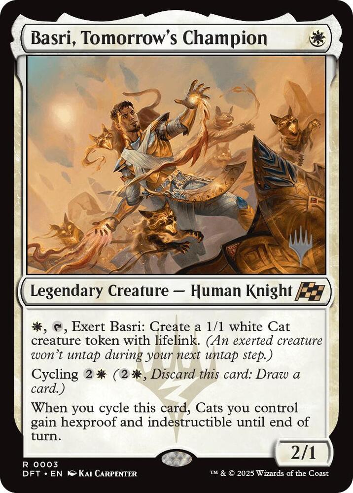 Basri, Tomorrow's Champion 3 card from Promo Pack: Aetherdrift