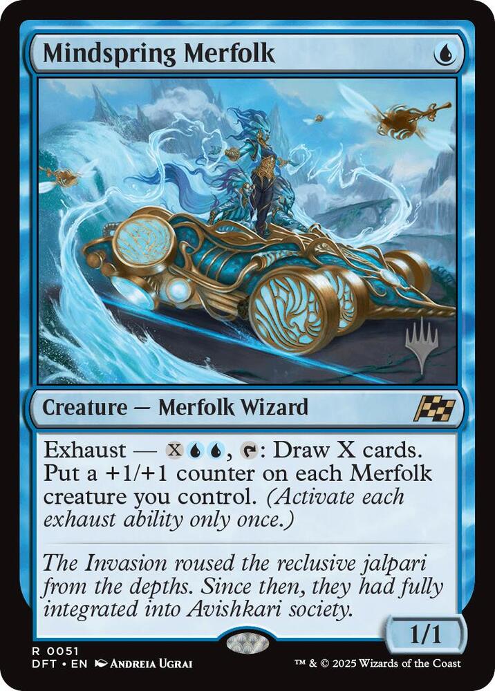 Mindspring Merfolk 51 card from Promo Pack: Aetherdrift