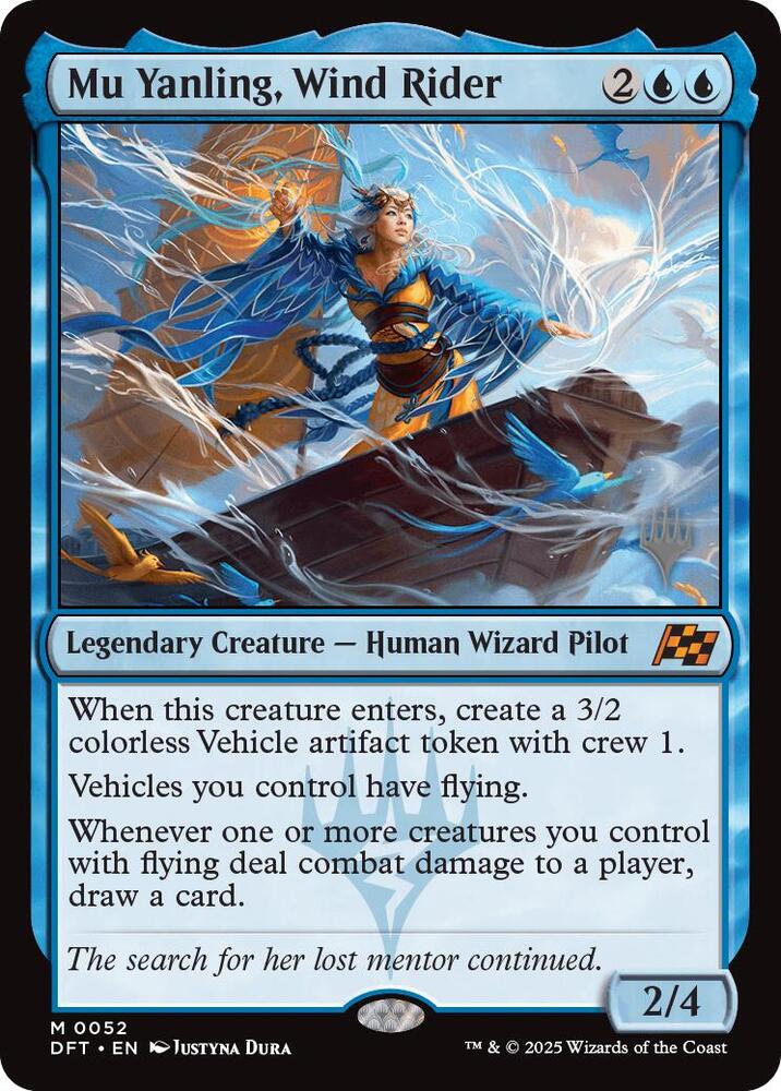 Mu Yanling, Wind Rider 52 card from Promo Pack: Aetherdrift