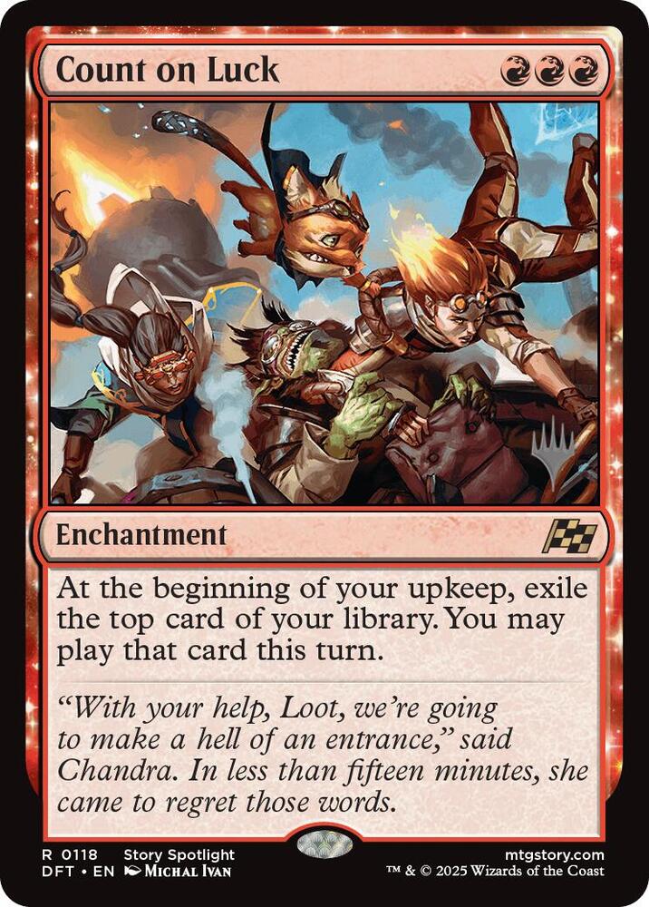 Count on Luck 118 card from Promo Pack: Aetherdrift