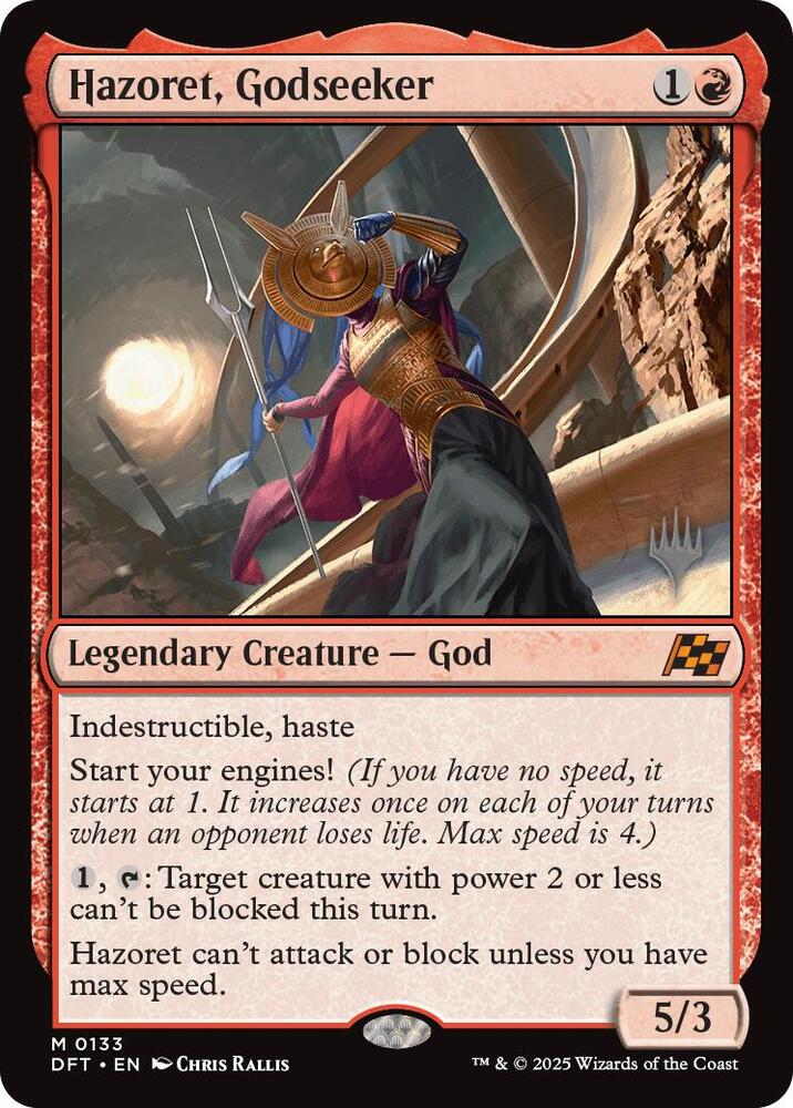 Hazoret, Godseeker 133 card from Promo Pack: Aetherdrift