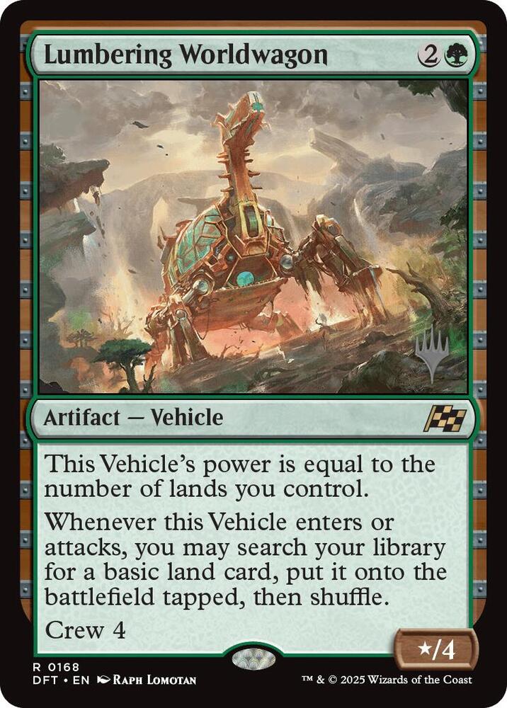 Lumbering Worldwagon 168 card from Promo Pack: Aetherdrift