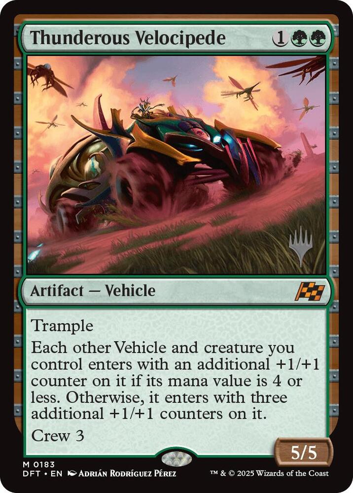 Thunderous Velocipede 183 card from Promo Pack: Aetherdrift