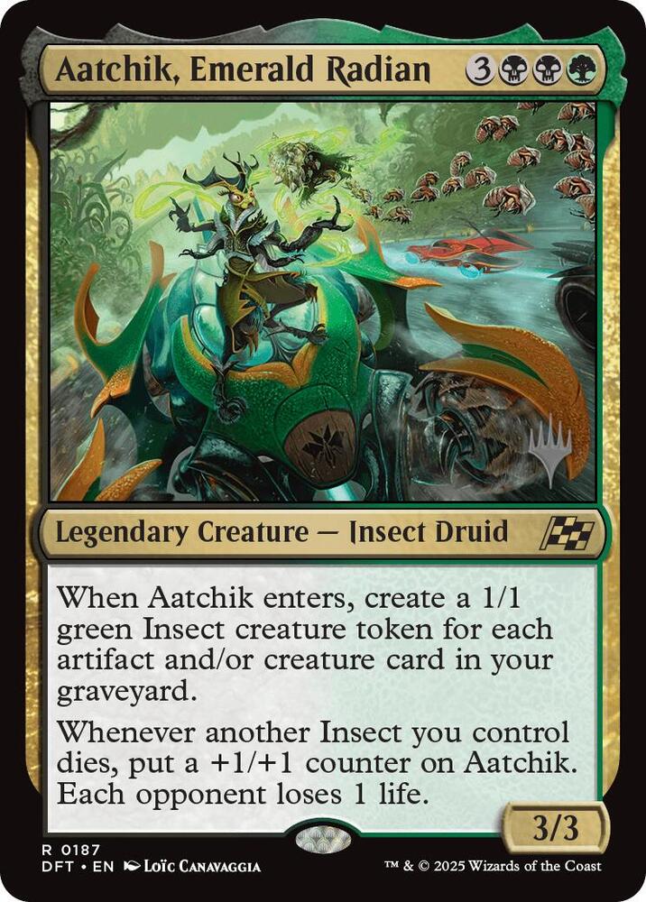 Aatchik, Emerald Radian 187 card from Promo Pack: Aetherdrift