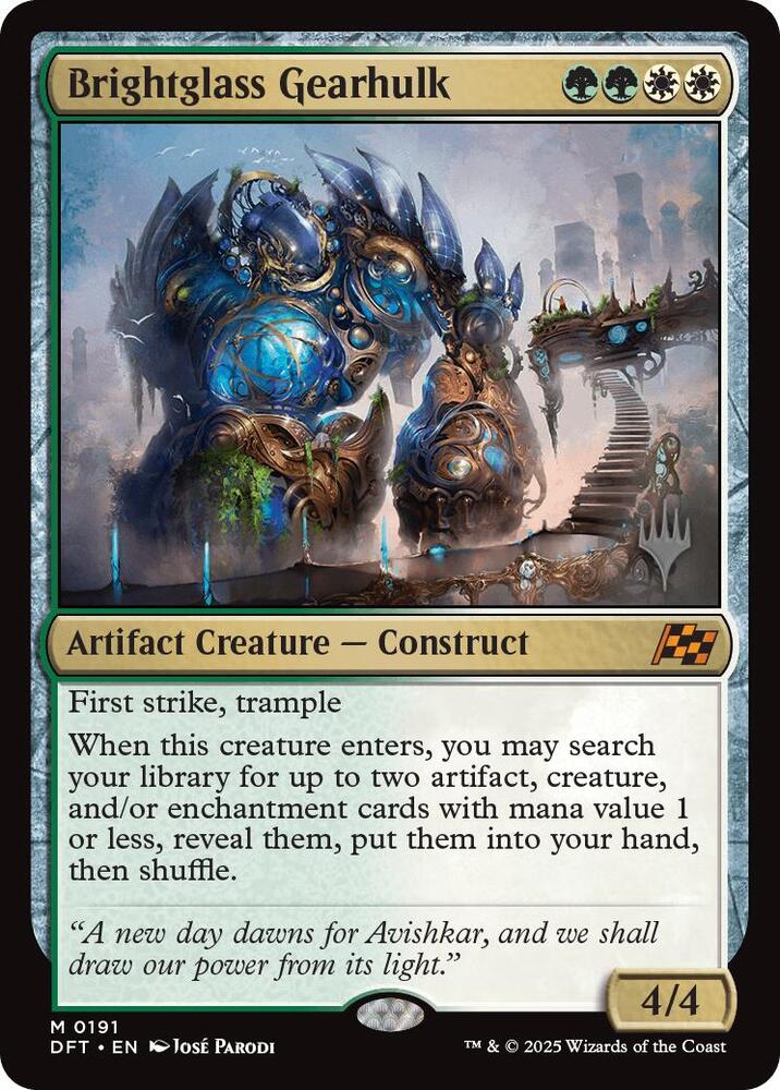 Brightglass Gearhulk 191 card from Promo Pack: Aetherdrift