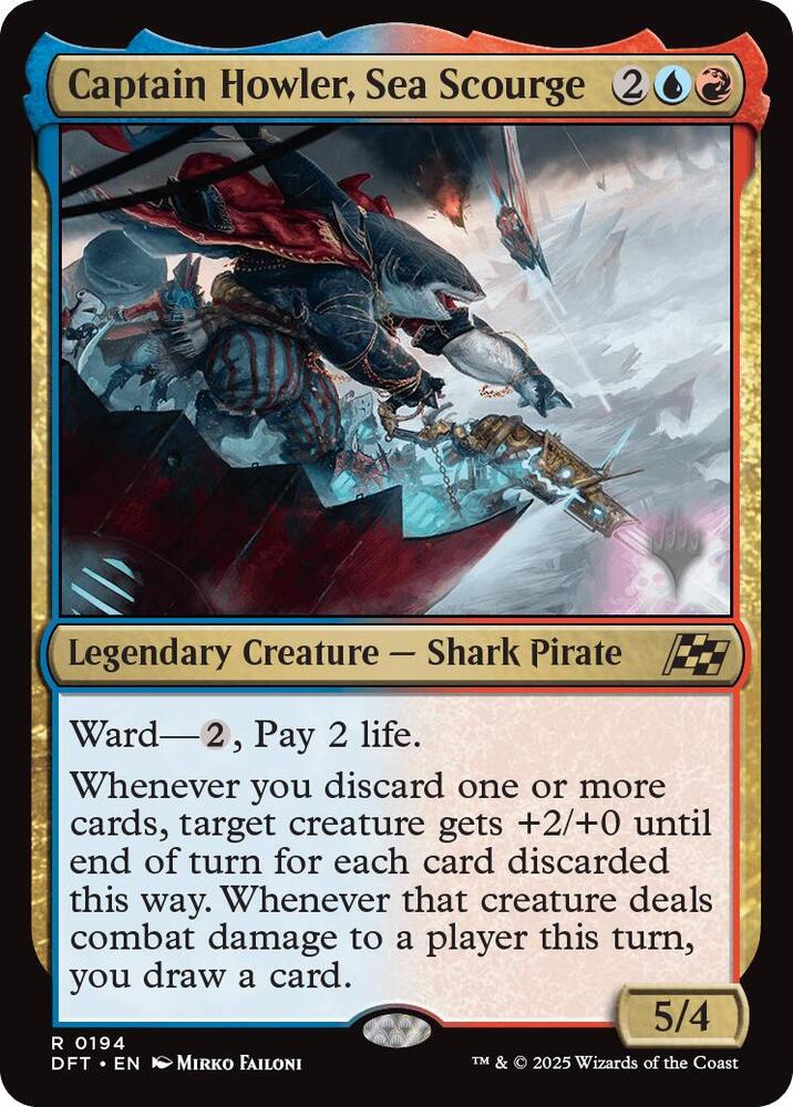 Captain Howler, Sea Scourge 194 card from Promo Pack: Aetherdrift