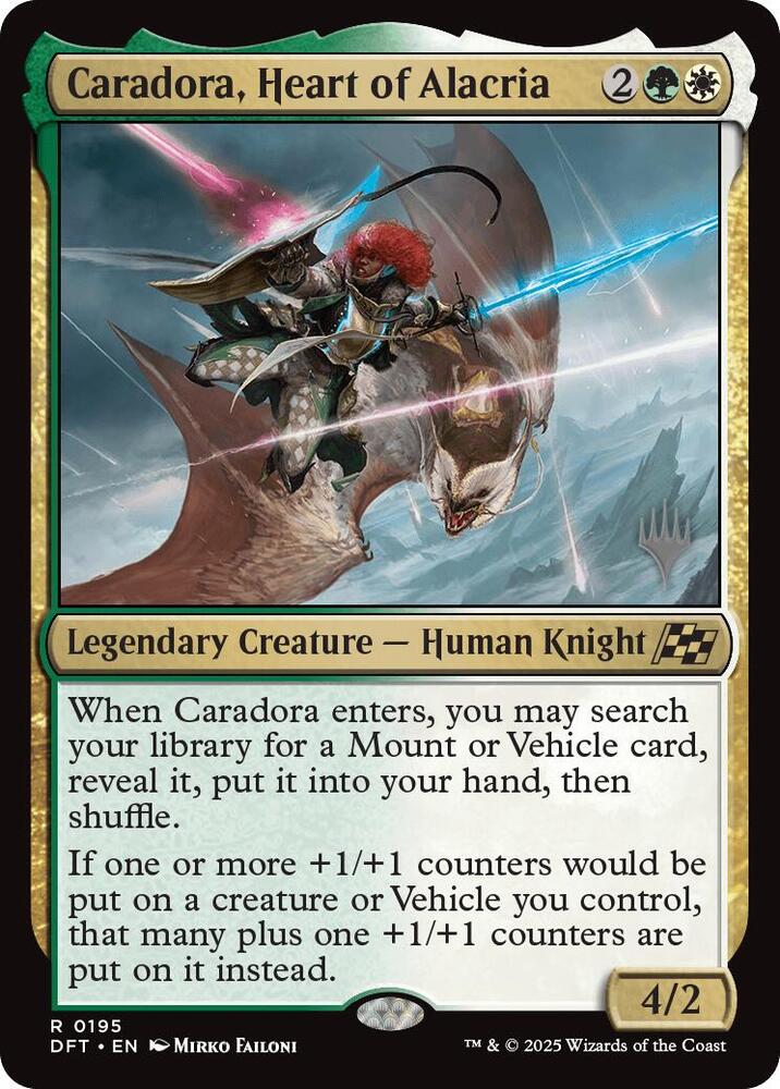Caradora, Heart of Alacria 195 card from Promo Pack: Aetherdrift