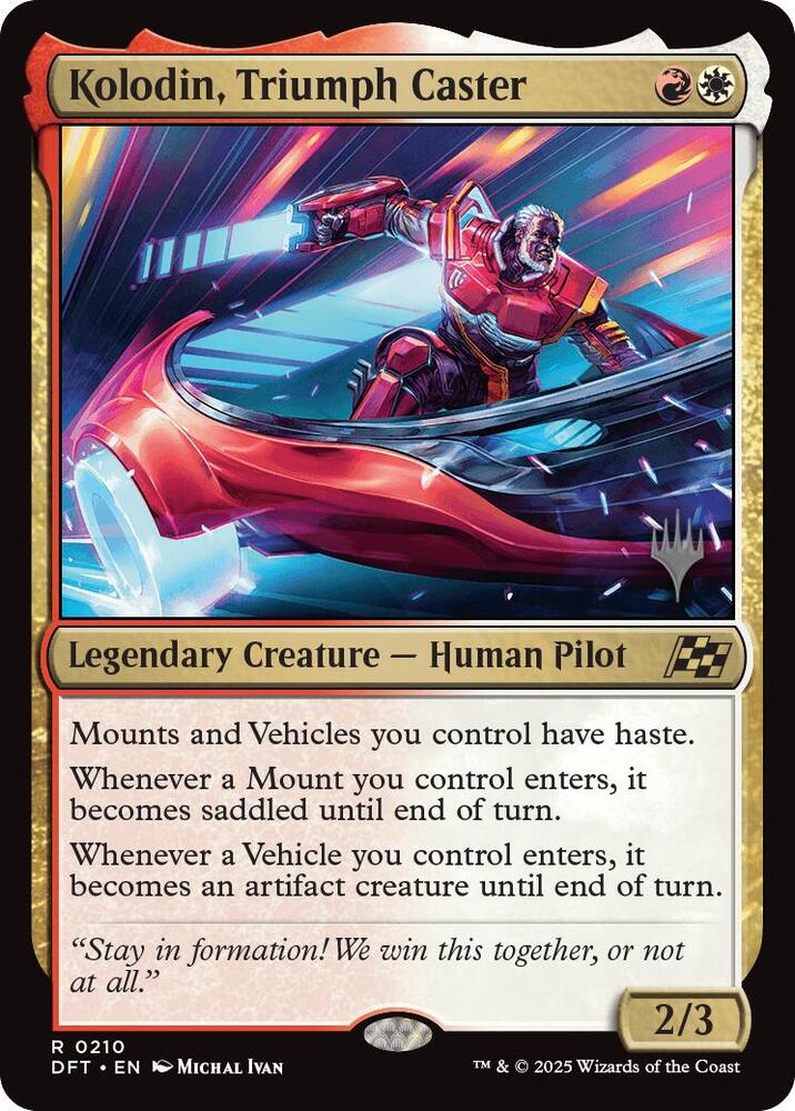 Kolodin, Triumph Caster 210 card from Promo Pack: Aetherdrift