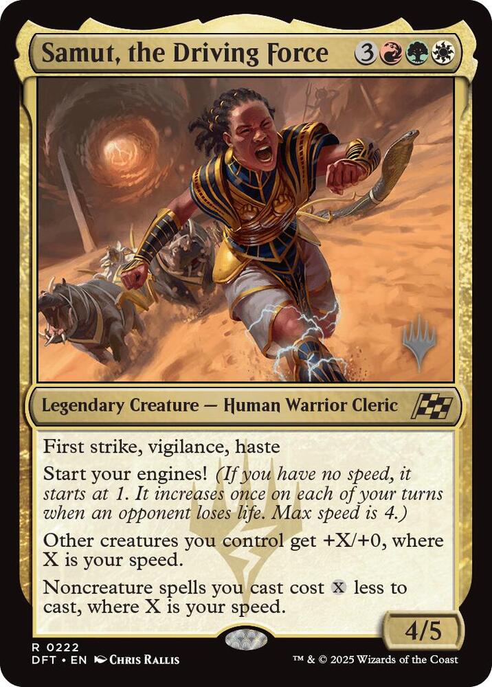Samut, the Driving Force 222 card from Promo Pack: Aetherdrift