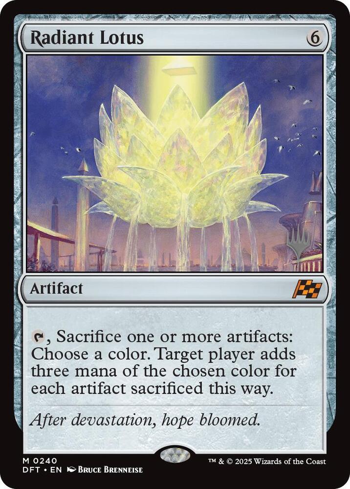 Radiant Lotus 240 card from Promo Pack: Aetherdrift