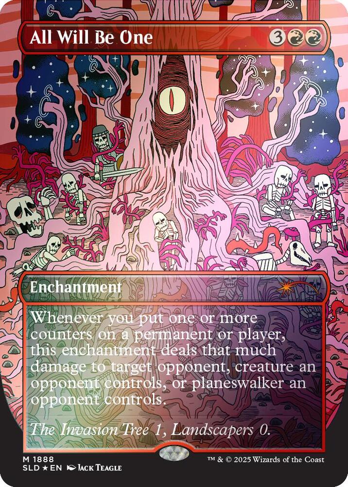 All Will Be One (Rainbow Foil) 1888 card from Secret Lair Drop Series