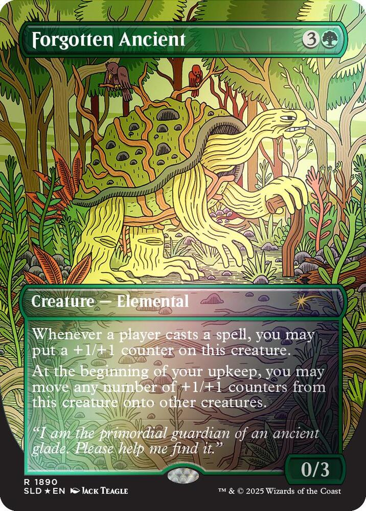 Forgotten Ancient (Rainbow Foil) 1890 card from Secret Lair Drop Series