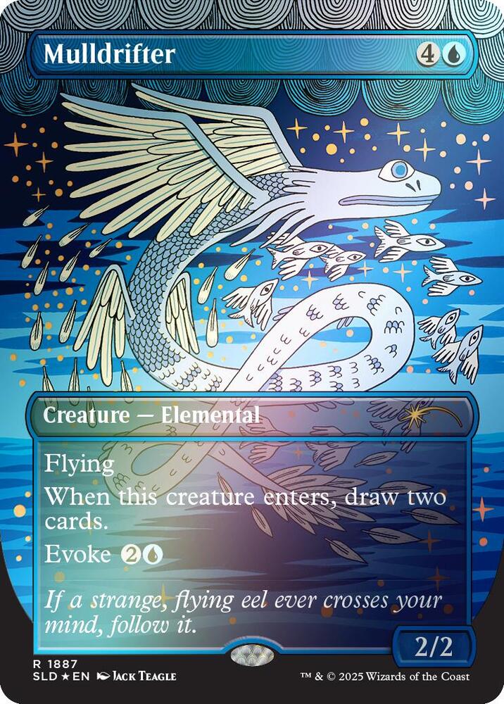 Mulldrifter (Rainbow Foil) 1887 card from Secret Lair Drop Series
