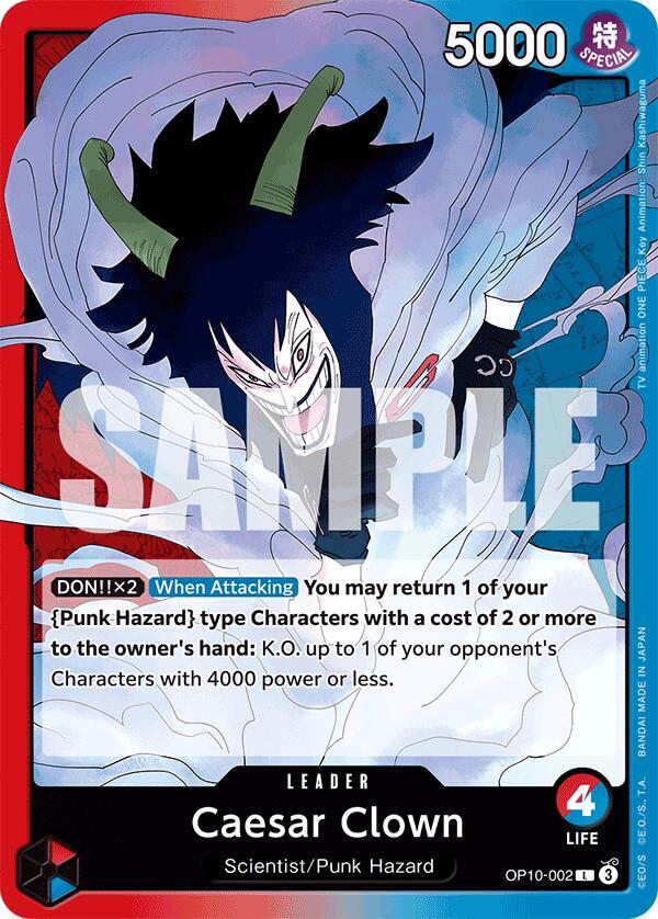 Caesar Clown OP10-002 card from Royal Blood