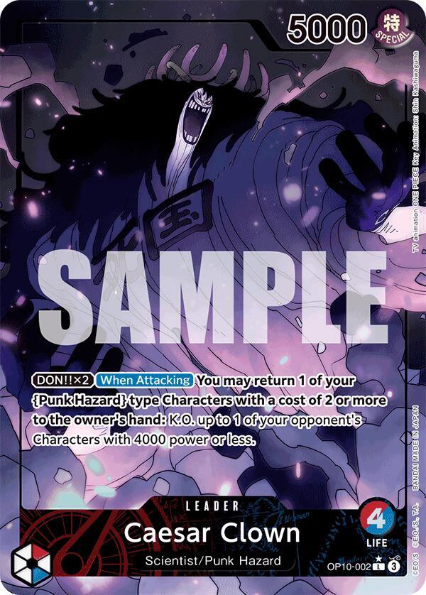 Caesar Clown (Parallel) OP10-002 card from Royal Blood