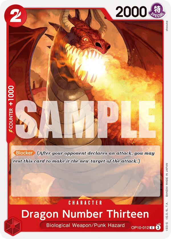 Dragon Number Thirteen OP10-012 card from Royal Blood
