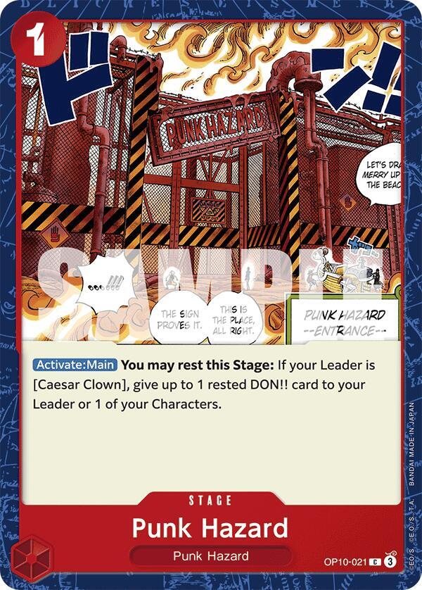 Punk Hazard OP10-021 card from Royal Blood