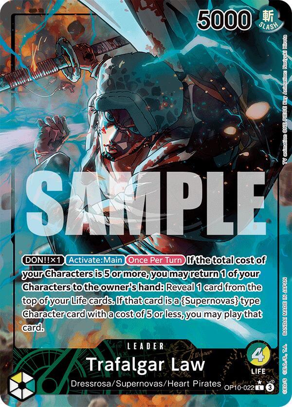 Trafalgar Law (Parallel) OP10-022 card from Royal Blood