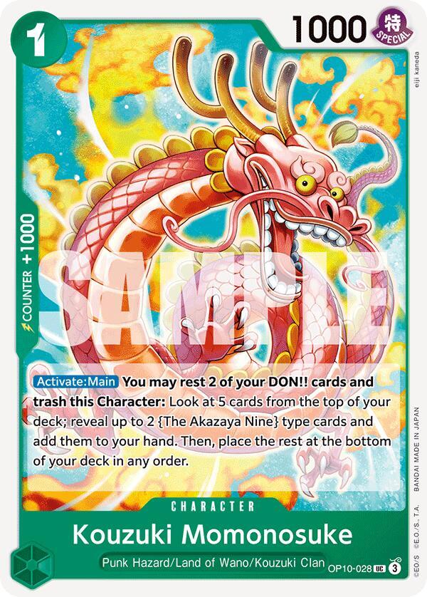 Kouzuki Momonosuke OP10-028 card from Royal Blood