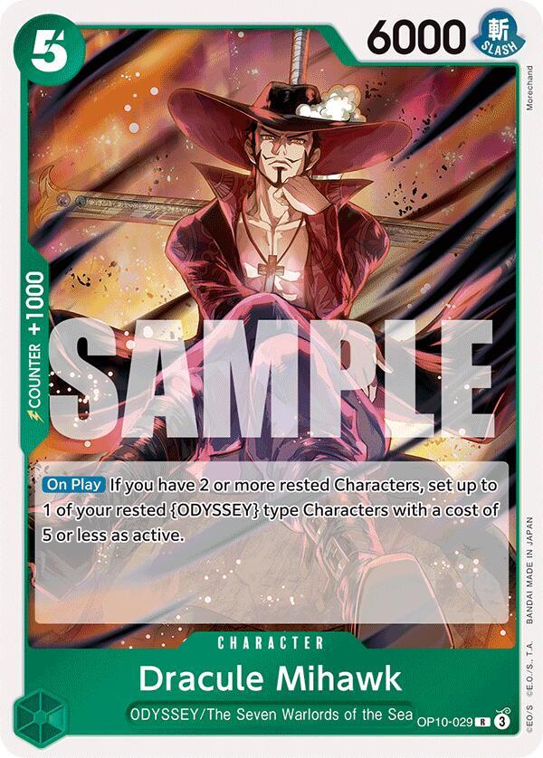 Dracule Mihawk OP10-029 card from Royal Blood