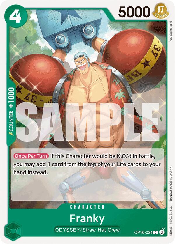 Franky OP10-034 card from Royal Blood