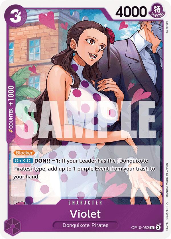 Violet OP10-062 card from Royal Blood
