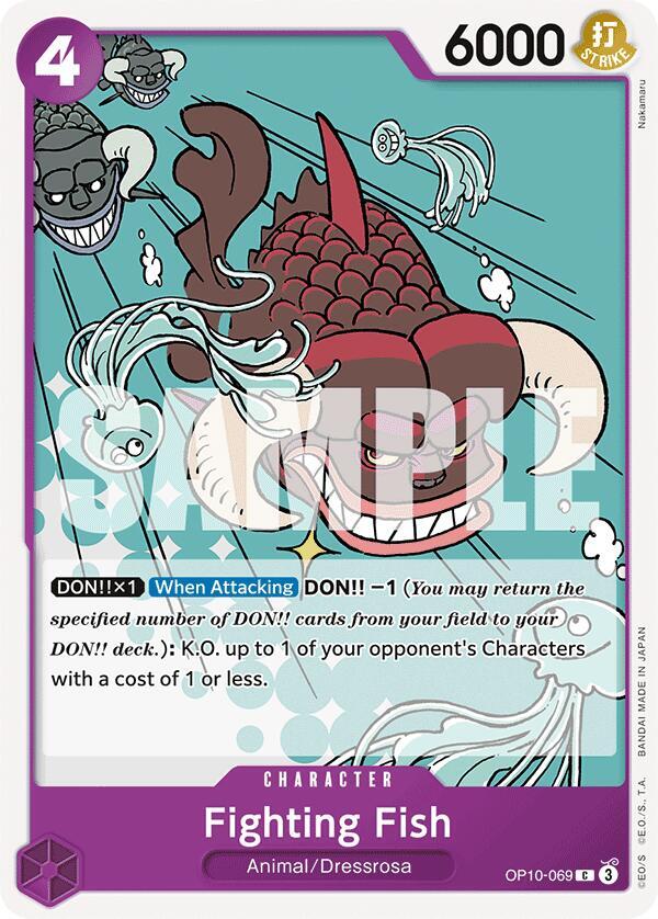 Fighting Fish OP10-069 card from Royal Blood