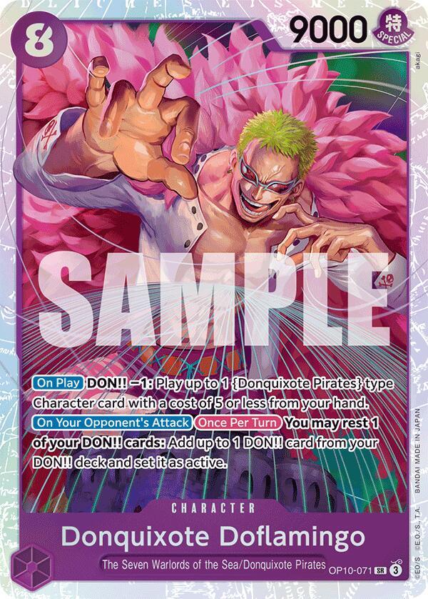 Donquixote Doflamingo OP10-071 card from Royal Blood