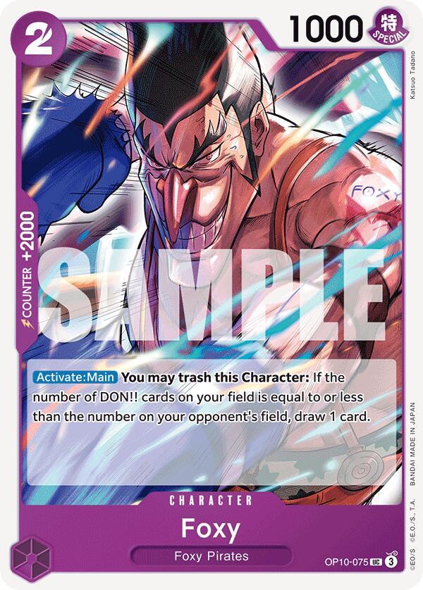 Foxy OP10-075 card from Royal Blood