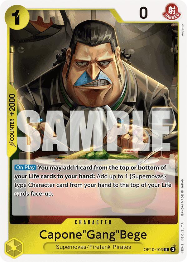 Capone"Gang"Bege OP10-103 card from Royal Blood