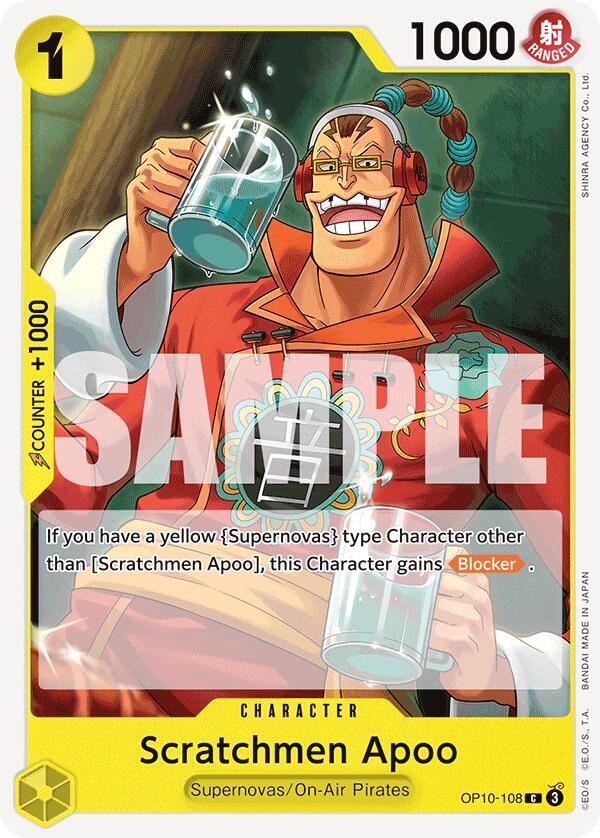 Scratchmen Apoo OP10-108 card from Royal Blood