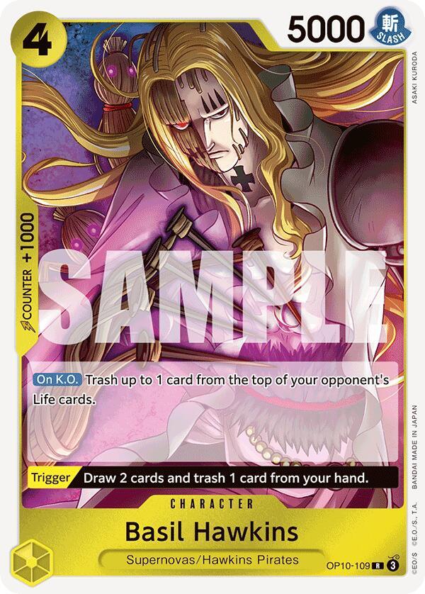 Basil Hawkins OP10-109 card from Royal Blood