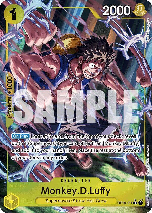 Monkey.D.Luffy (Parallel) OP10-111 card from Royal Blood