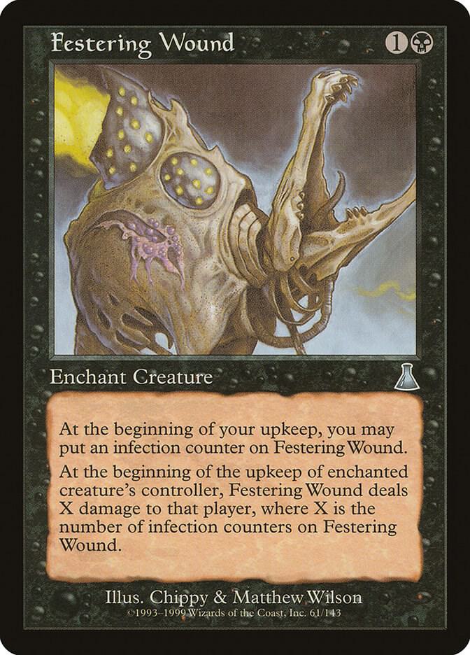 Festering Wound 61 card from Urza's Destiny