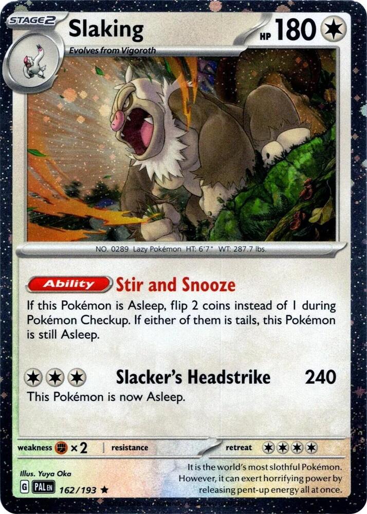 Slaking (Cosmos Holo) 162/193 card from Miscellaneous Cards & Products