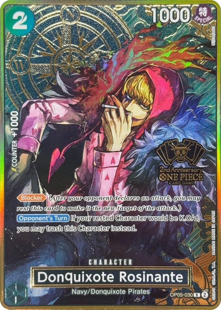 Donquixote Rosinante (One Piece Japanese Version 2nd Anniversary Set) OP05-030 card from One Piece Promotion Cards