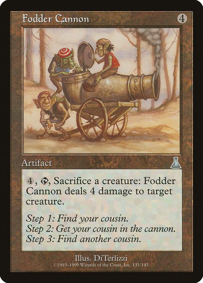 Fodder Cannon 131 card from Urza's Destiny