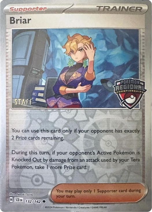 Briar (Regional Championship) [Staff] 132/142 card from League & Championship Cards