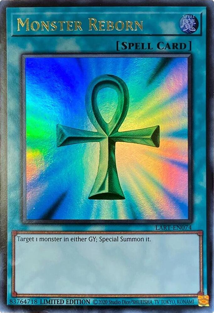 Monster Reborn LART-EN074 card from The Lost Art Promotion