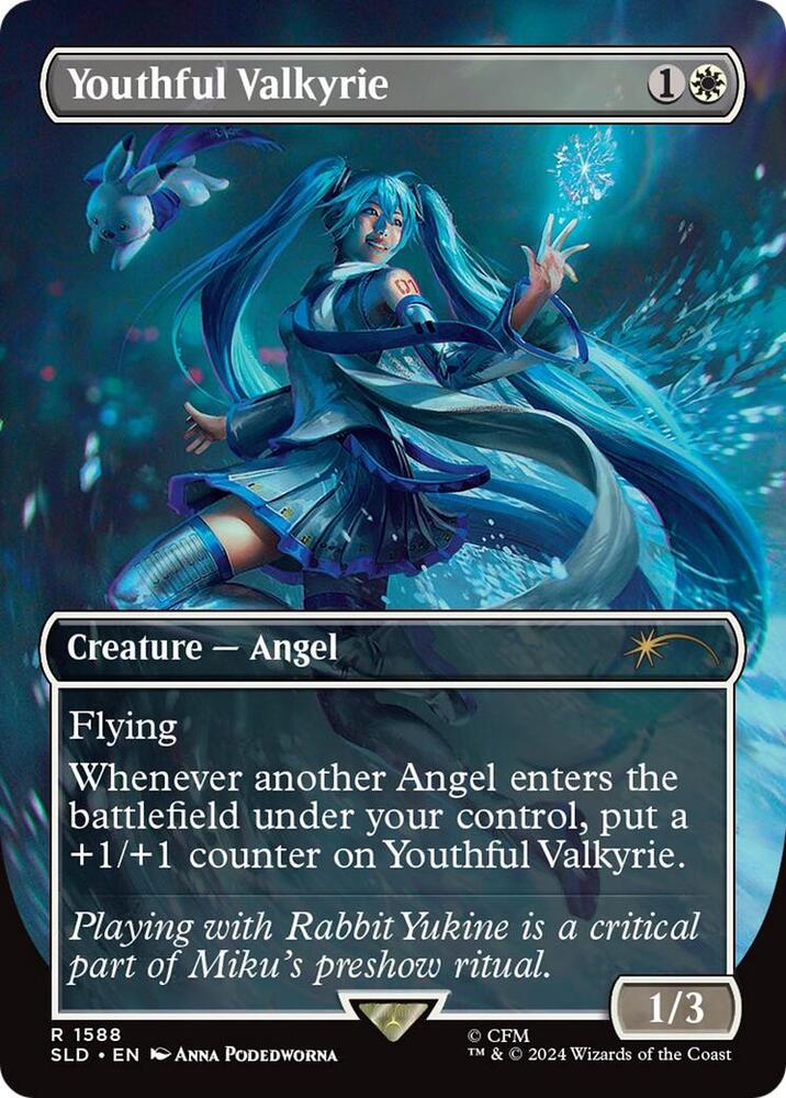 Youthful Valkyrie 1588 card from Secret Lair Drop Series