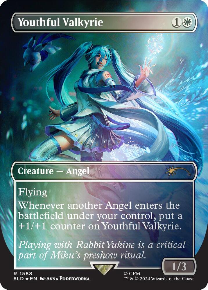 Youthful Valkyrie (Rainbow Foil) 1588 card from Secret Lair Drop Series