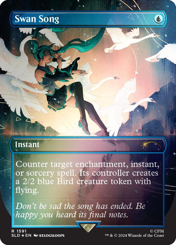 Swan Song (Rainbow Foil) 1591 card from Secret Lair Drop Series