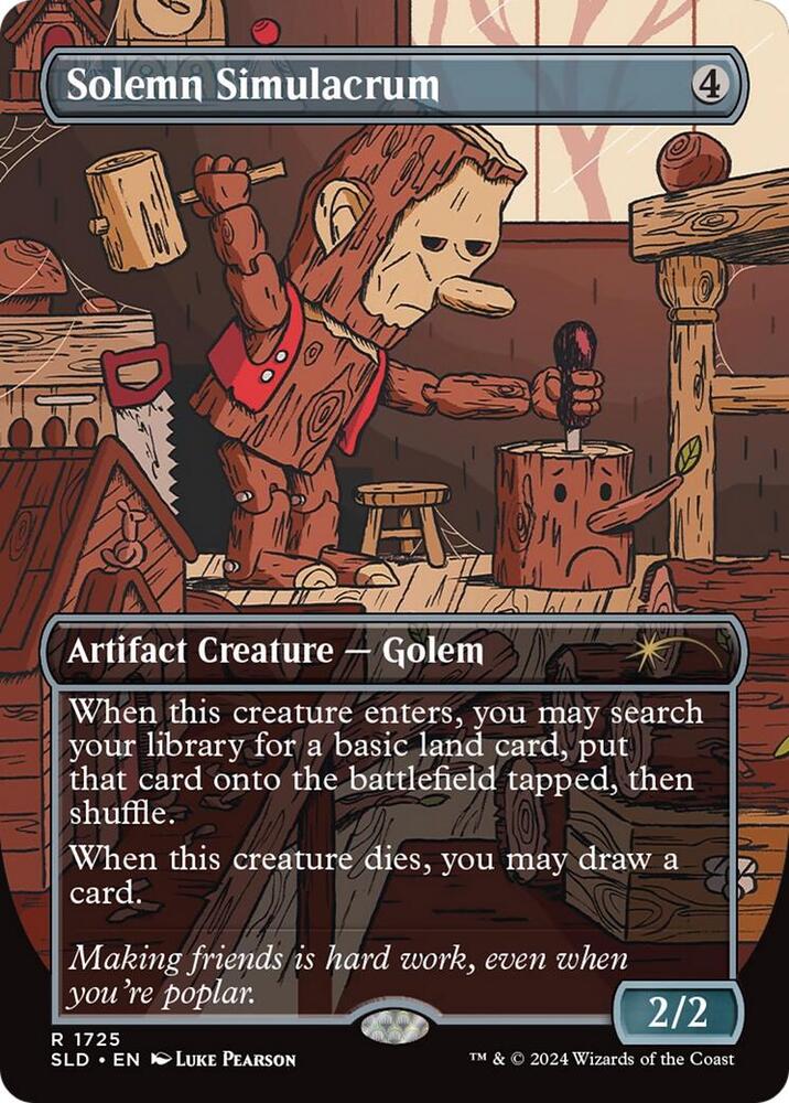 Solemn Simulacrum 1725 card from Secret Lair Drop Series