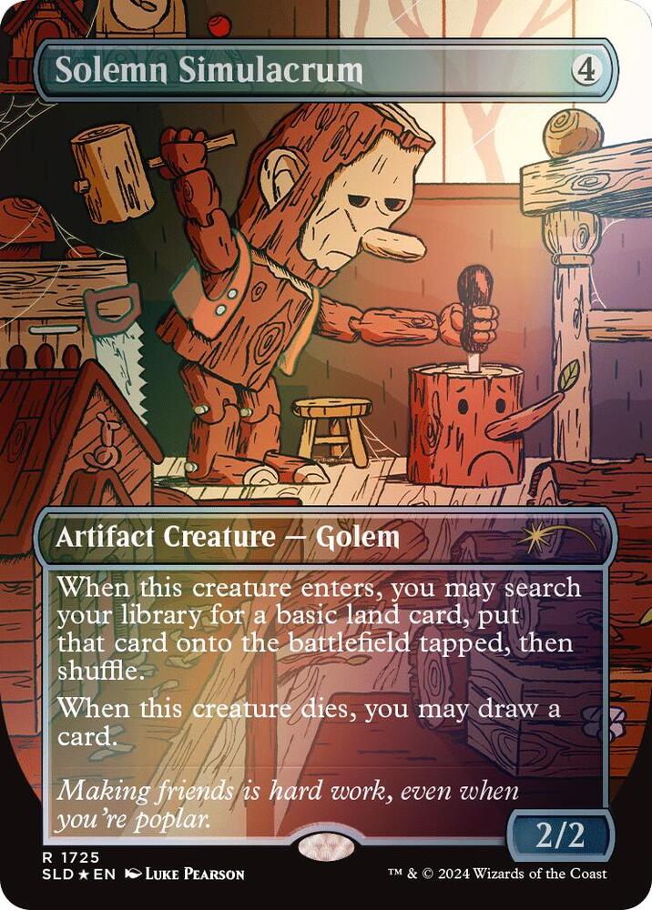 Solemn Simulacrum (Rainbow Foil) 1725 card from Secret Lair Drop Series