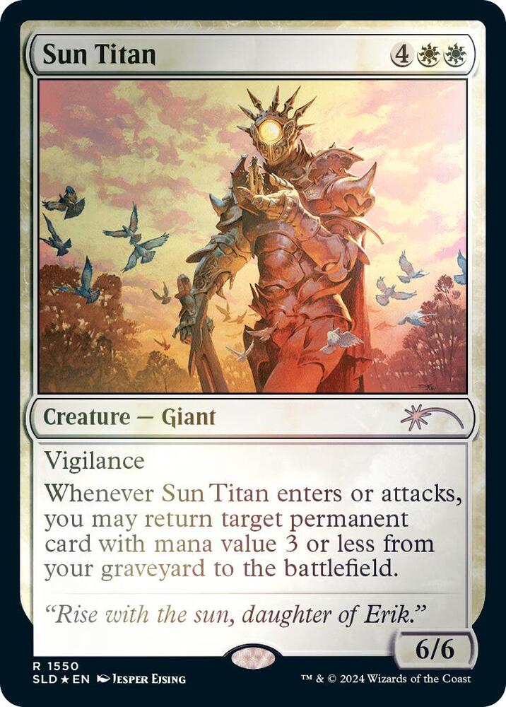 Sun Titan (Rainbow Foil) 1550 card from Secret Lair Drop Series