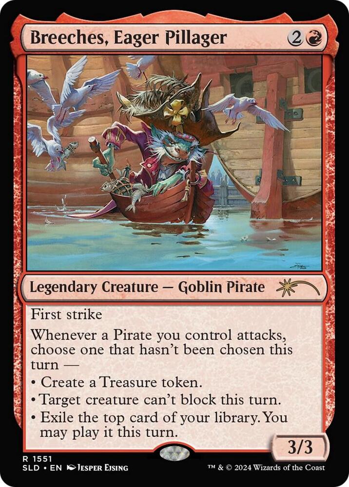 Breeches, Eager Pillager 1551 card from Secret Lair Drop Series