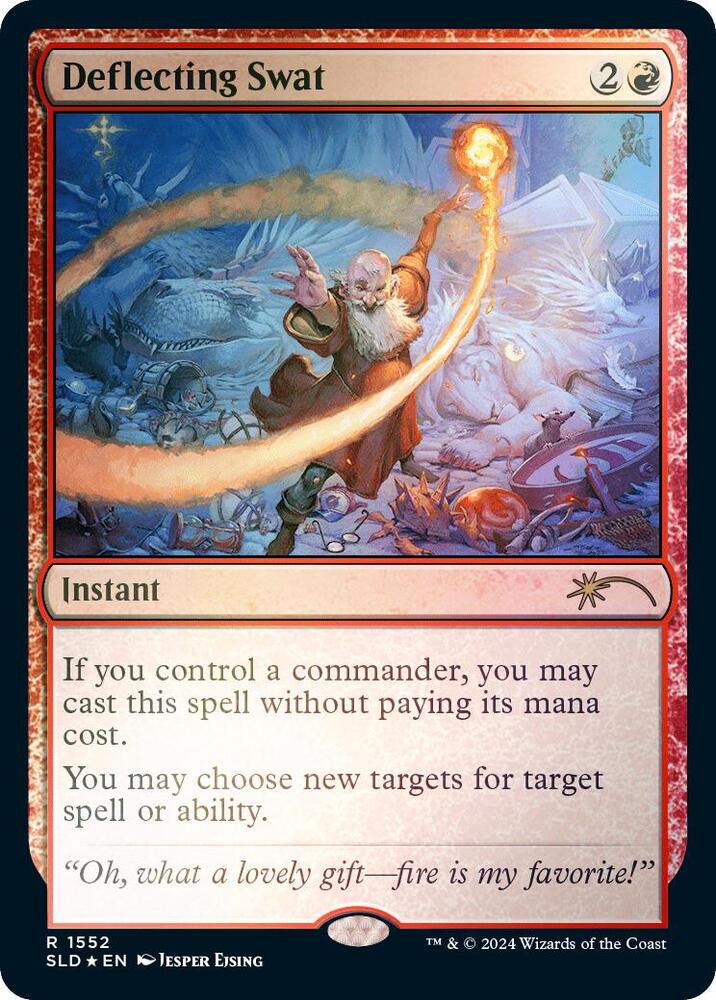 Deflecting Swat (Rainbow Foil) 1552 card from Secret Lair Drop Series