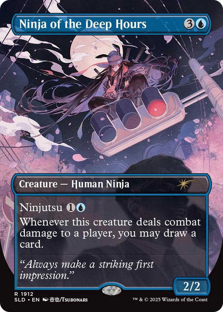 Ninja of the Deep Hours 1912 card from Secret Lair Drop Series