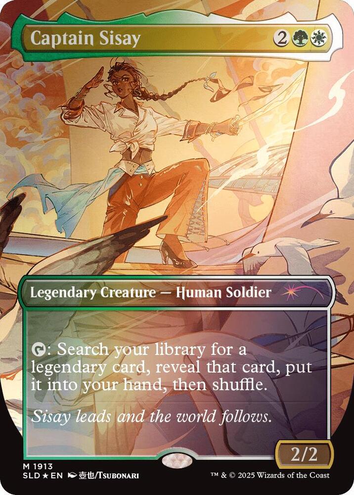 Captain Sisay (Rainbow Foil) 1913 card from Secret Lair Drop Series