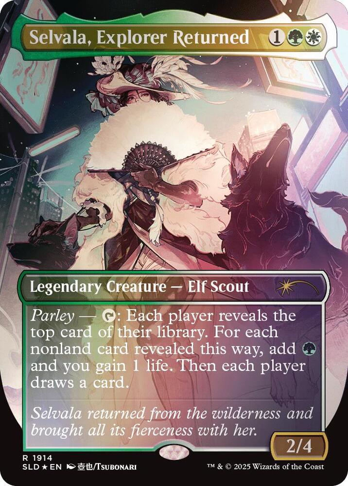 Selvala, Explorer Returned (Rainbow Foil) 1914 card from Secret Lair Drop Series